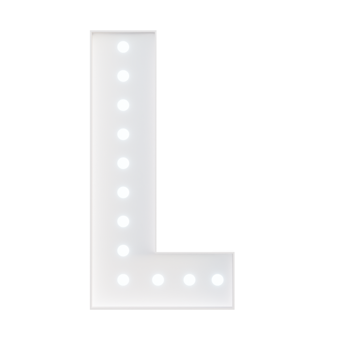 Glimmrly White Lights Marquee Numbers DIY Kit