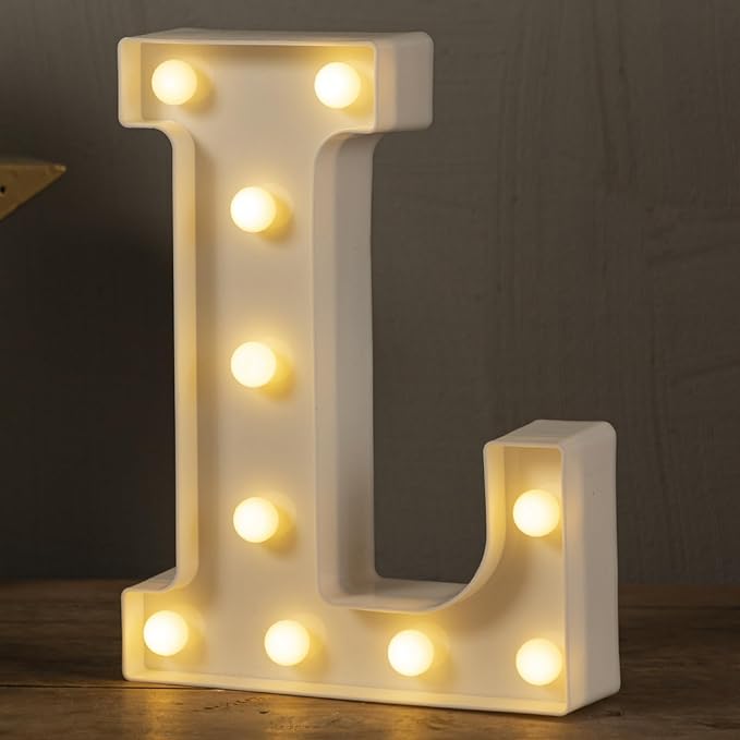 JoyMuse Plastic Letters for Party Decorations