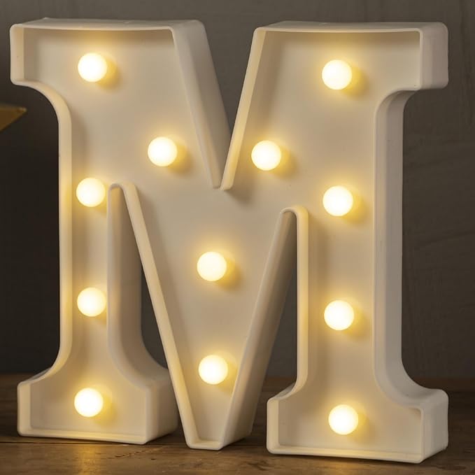 JoyMuse Plastic Letters for Party Decorations