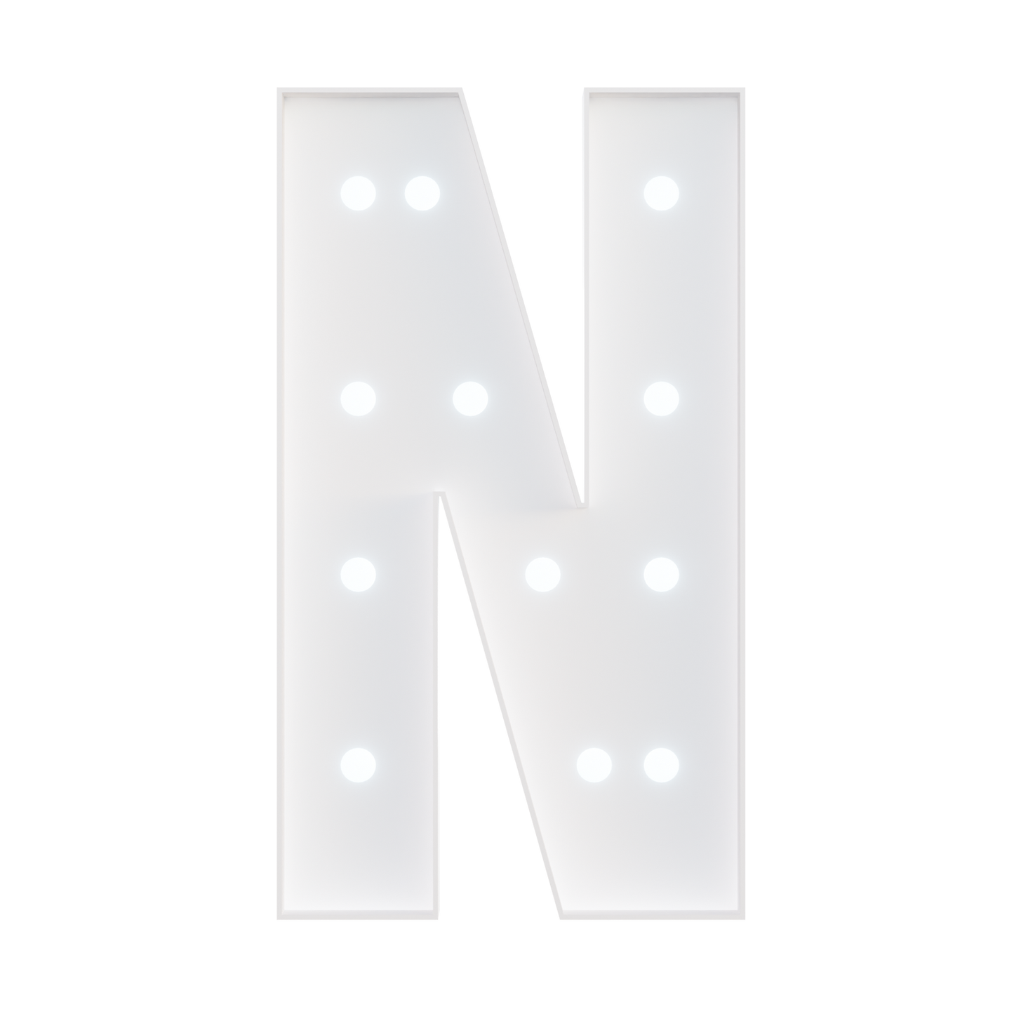 Glimmrly White Lights Marquee Numbers DIY Kit