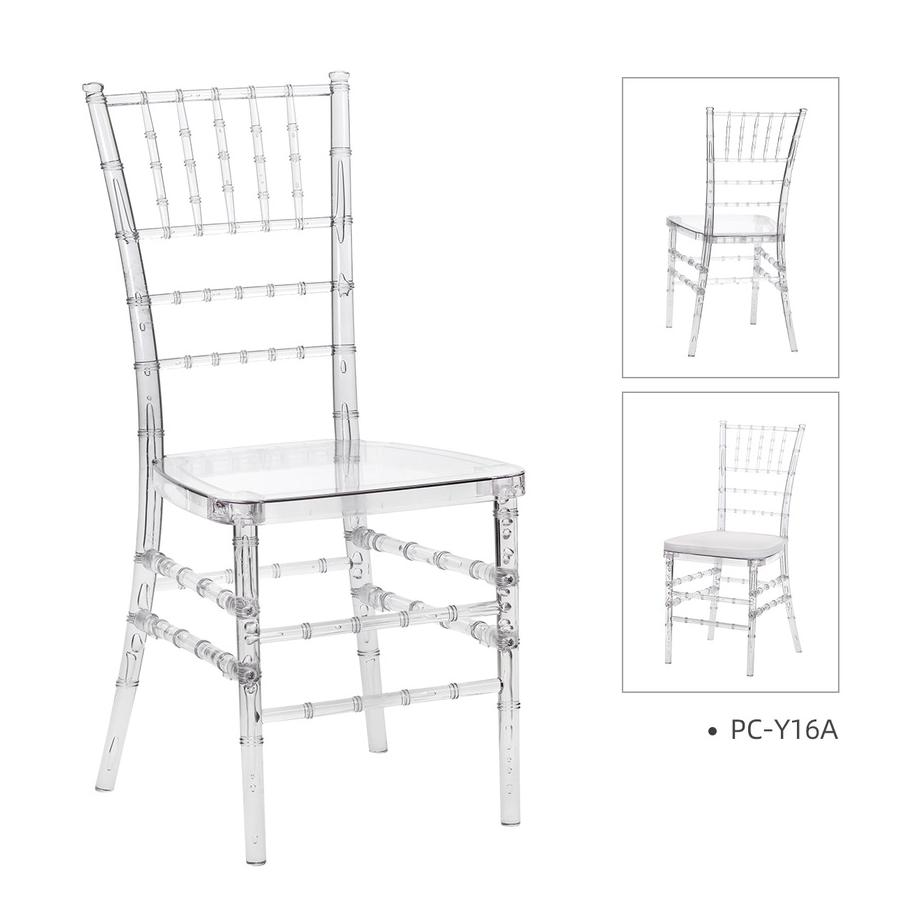 4 PACK|Elegant Stackable Armless Chiavari Chair