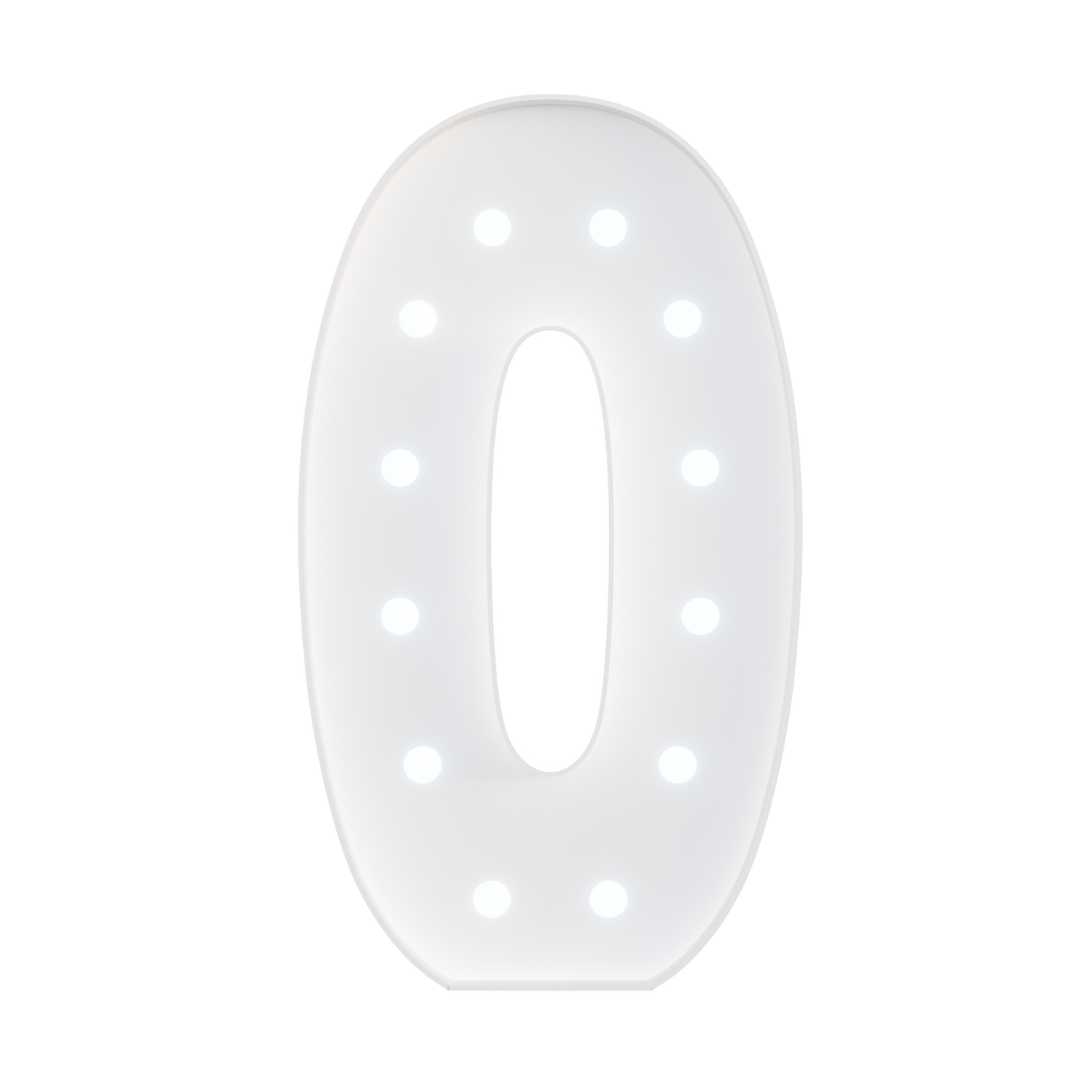 Glimmrly White Lights Marquee Numbers DIY Kit