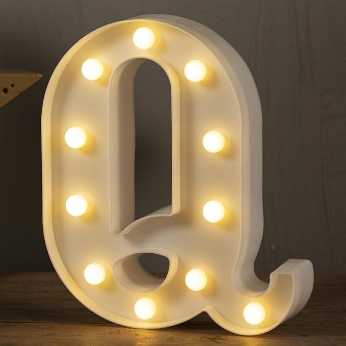JoyMuse Plastic Letters for Party Decorations
