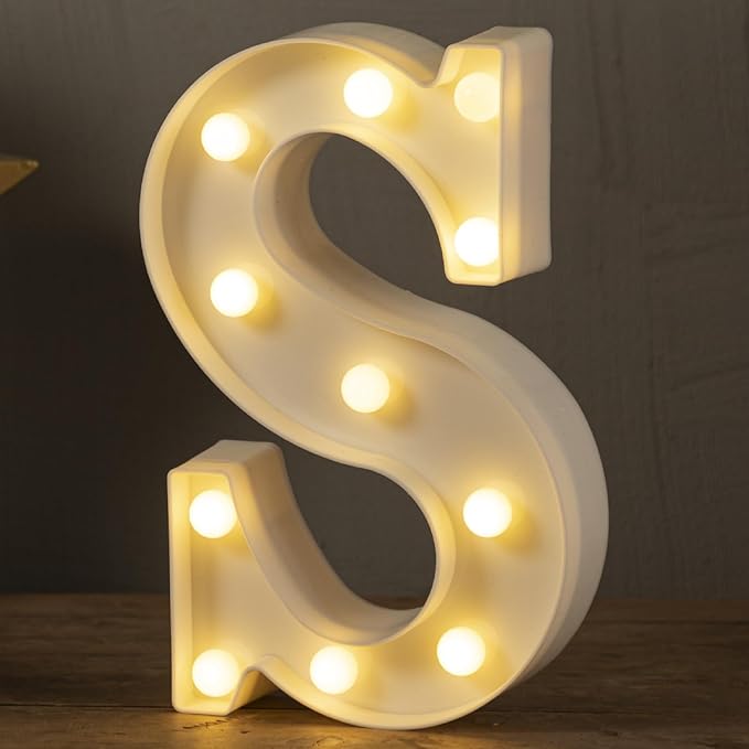 JoyMuse Plastic Letters for Party Decorations
