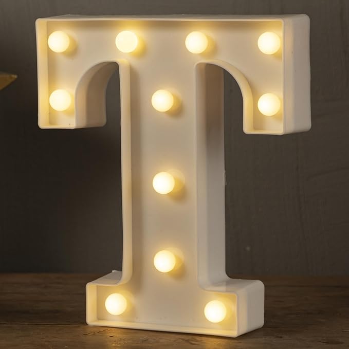 JoyMuse Plastic Letters for Party Decorations