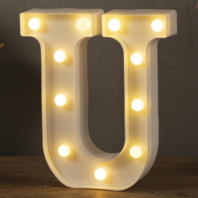 JoyMuse Plastic Letters for Party Decorations