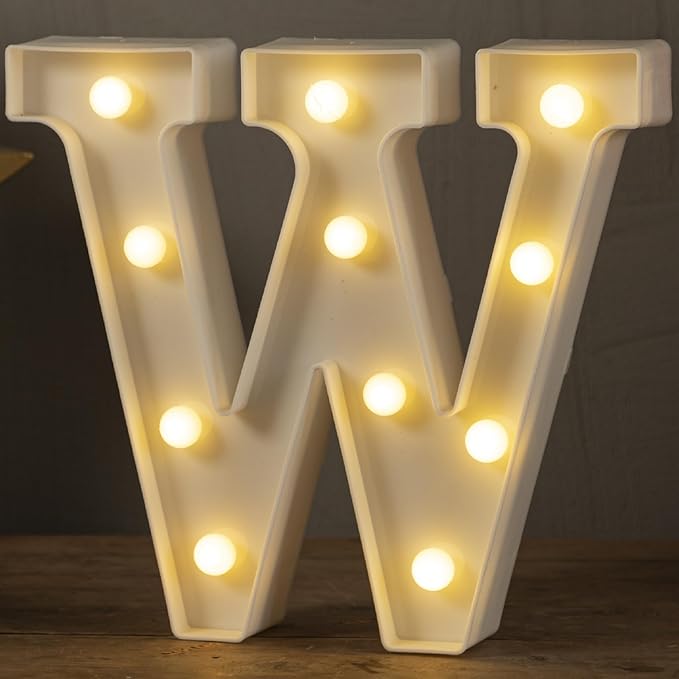 JoyMuse Plastic Letters for Party Decorations