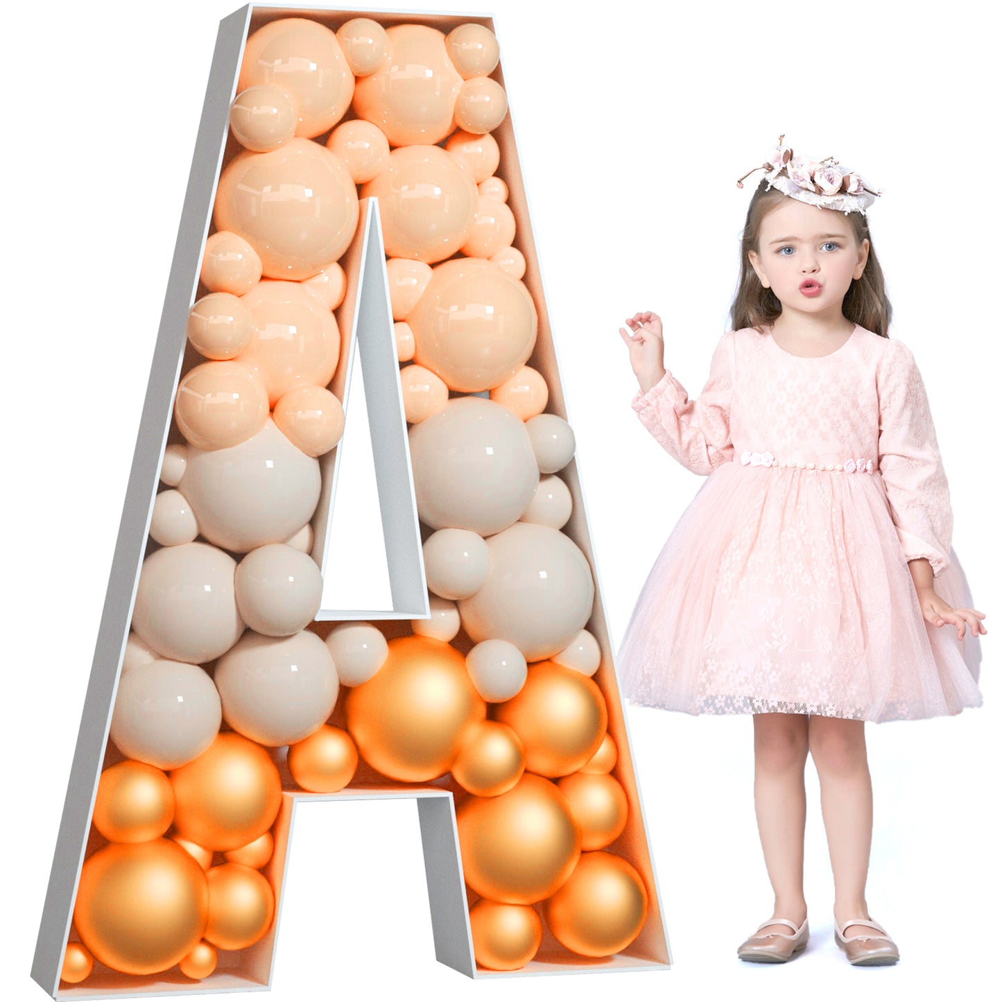 Precut Balloon Mosaic Number Frame DIY Kit