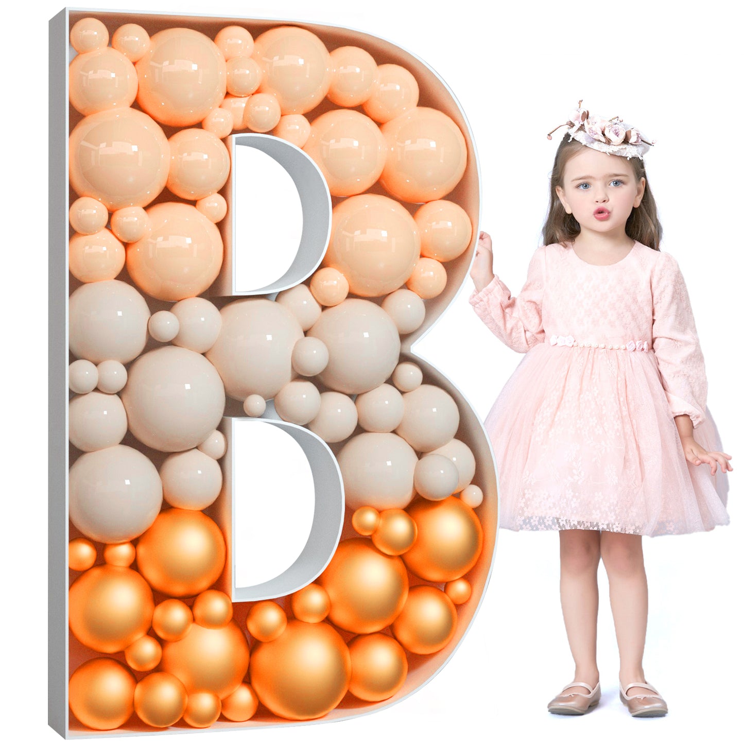 Precut Balloon Mosaic Number Frame DIY Kit