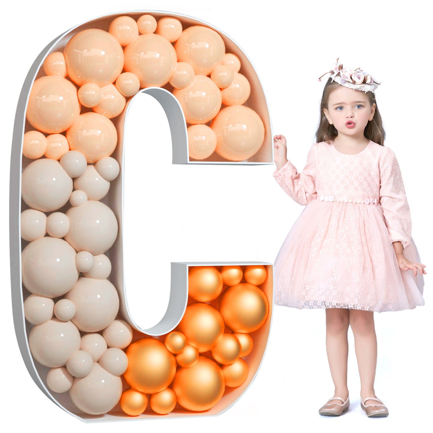 Precut Balloon Mosaic Number Frame DIY Kit