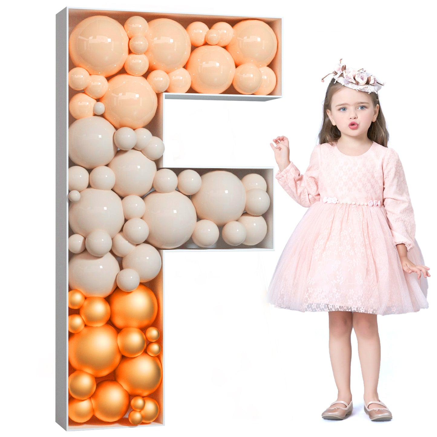 Precut Balloon Mosaic Number Frame DIY Kit