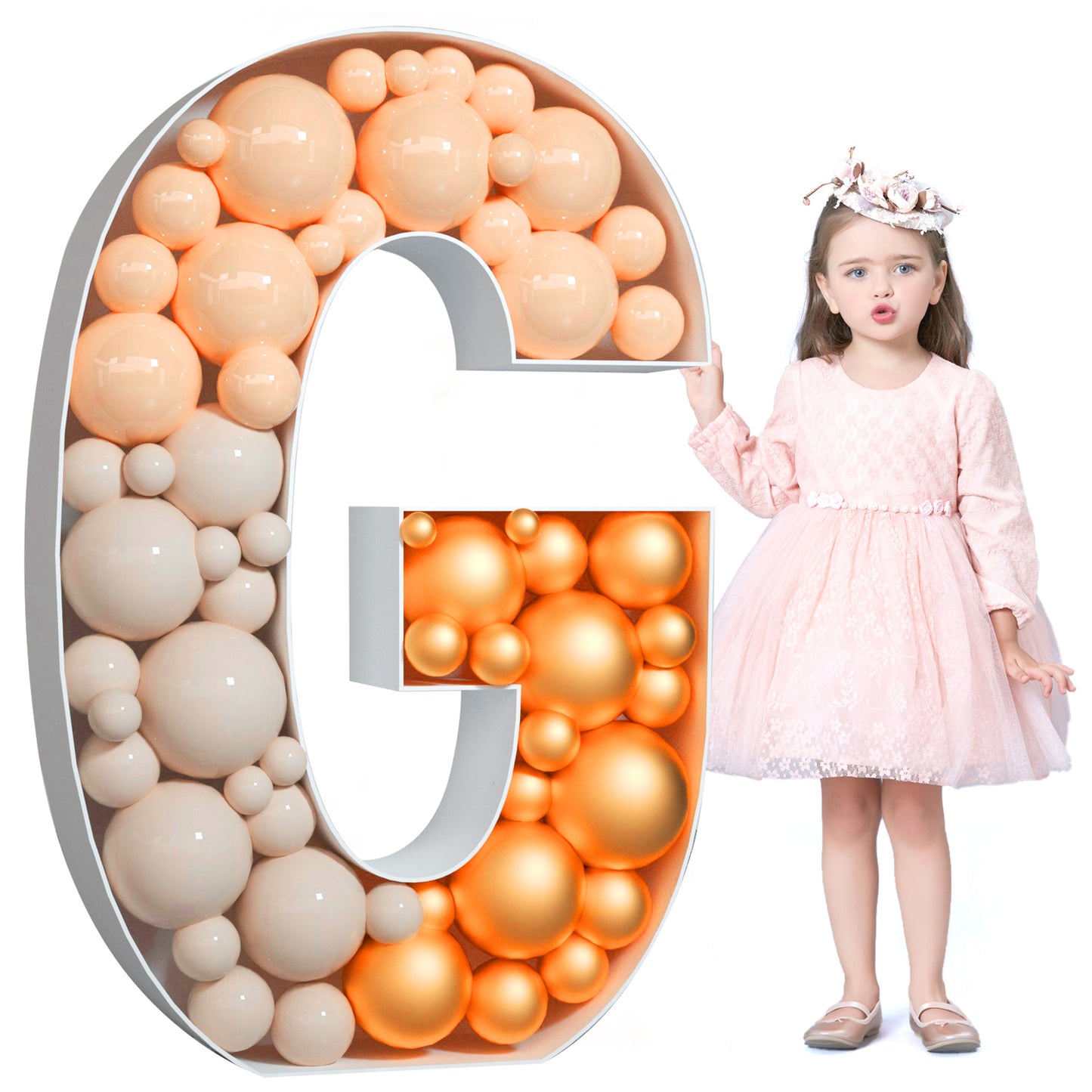 Precut Balloon Mosaic Number Frame DIY Kit
