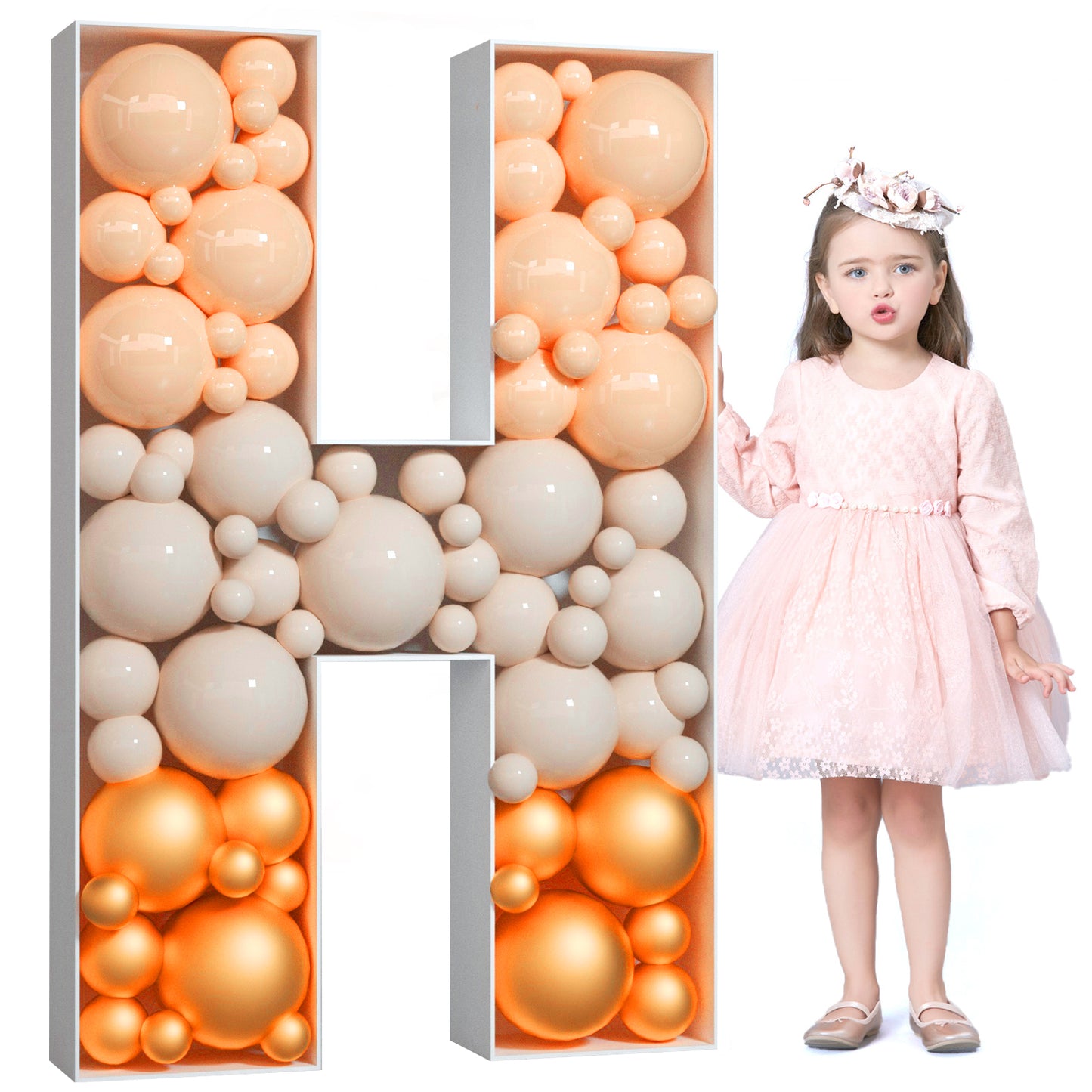 Precut Balloon Mosaic Number Frame DIY Kit