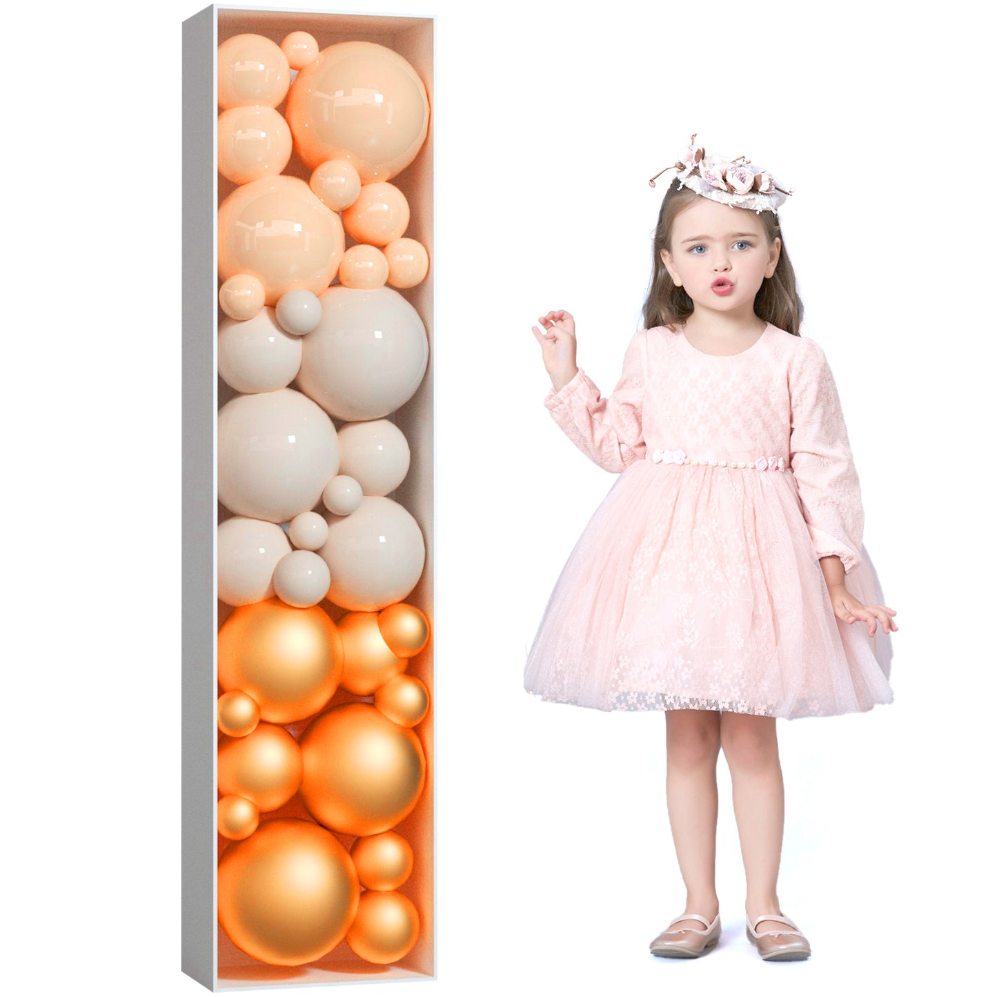 Precut Balloon Mosaic Number Frame DIY Kit