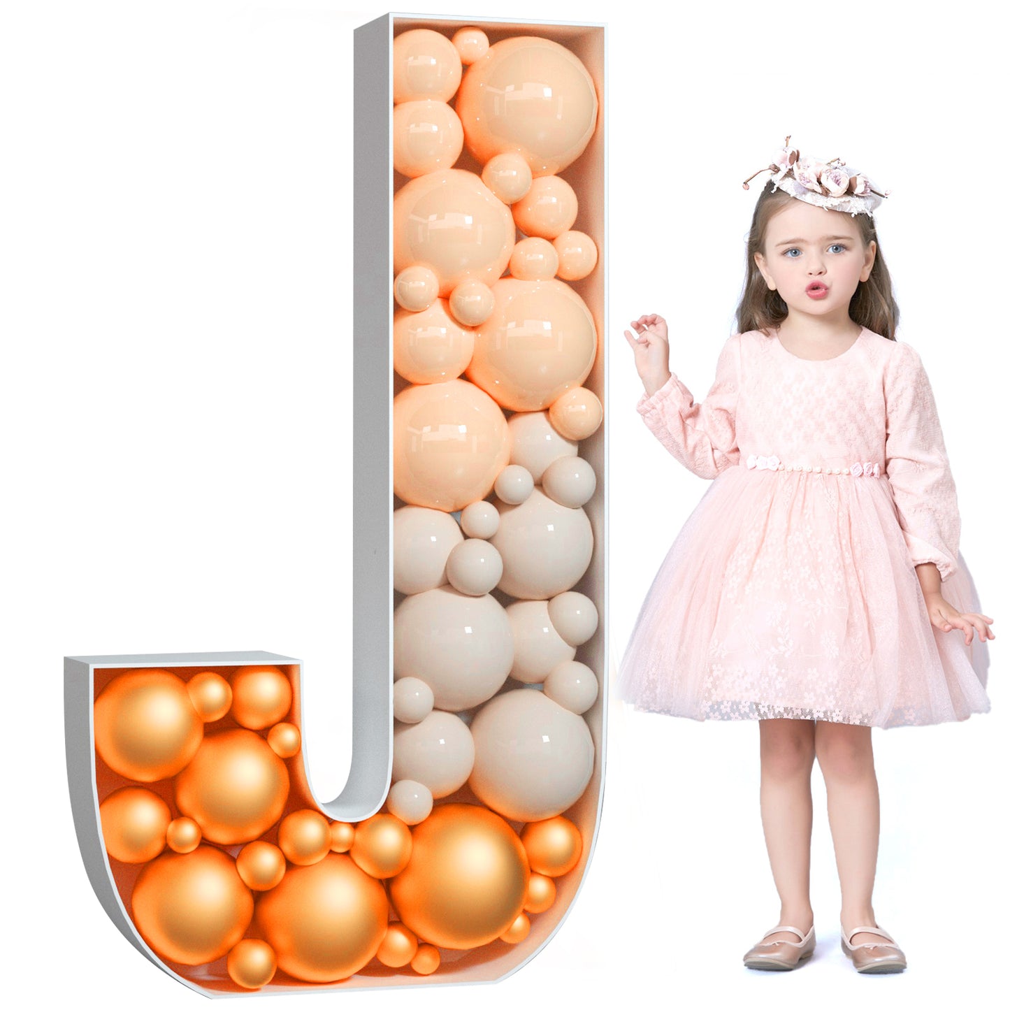 Precut Balloon Mosaic Number Frame DIY Kit