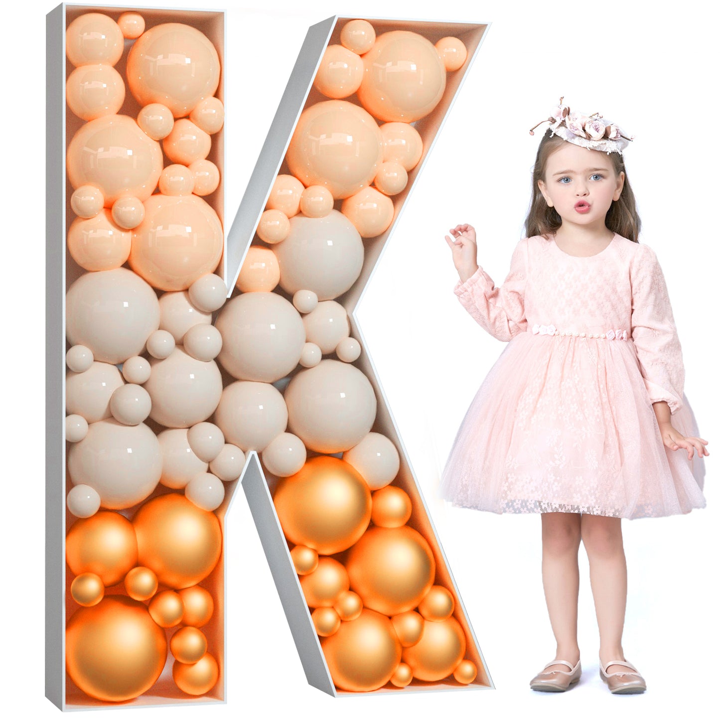 Precut Balloon Mosaic Number Frame DIY Kit