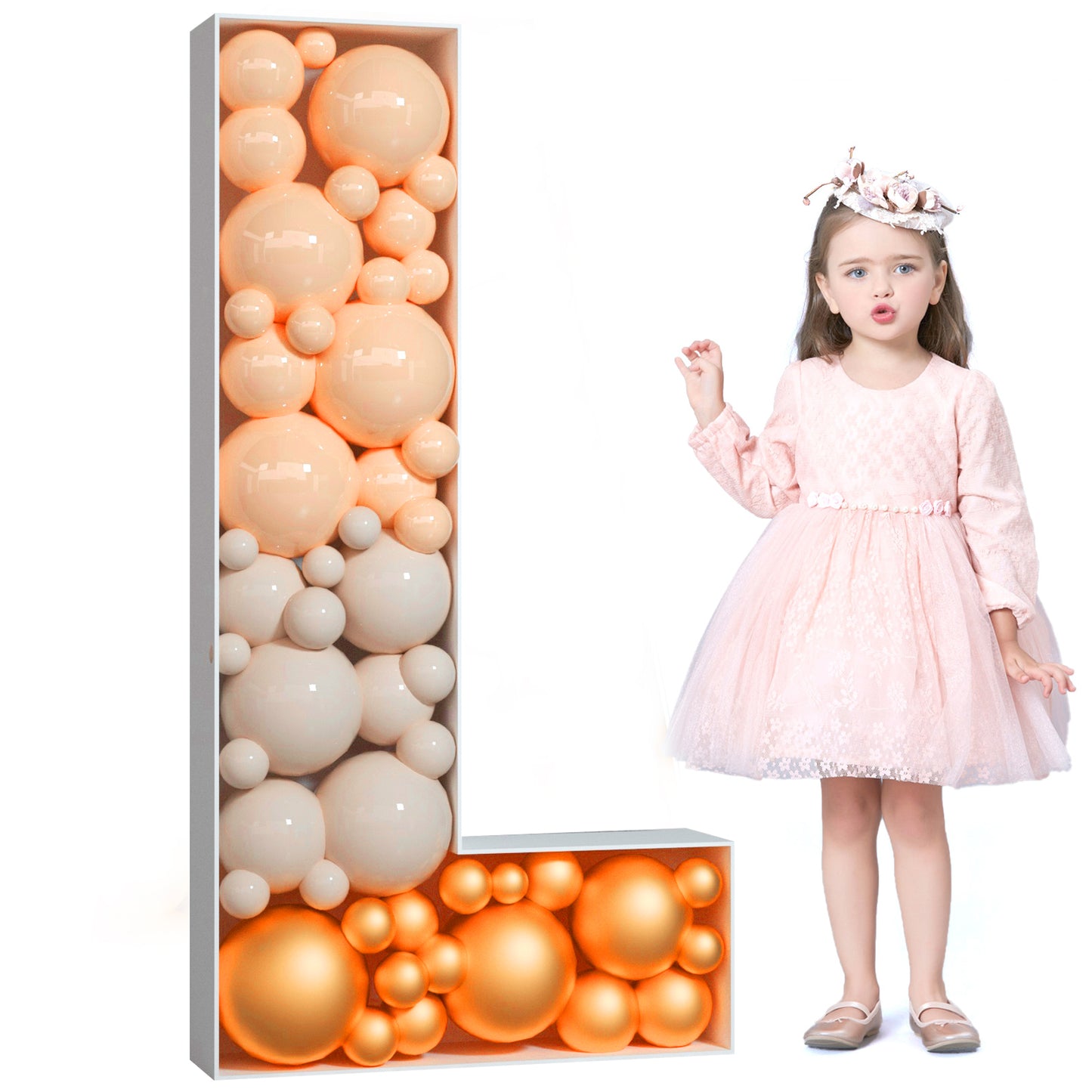 Precut Balloon Mosaic Number Frame DIY Kit