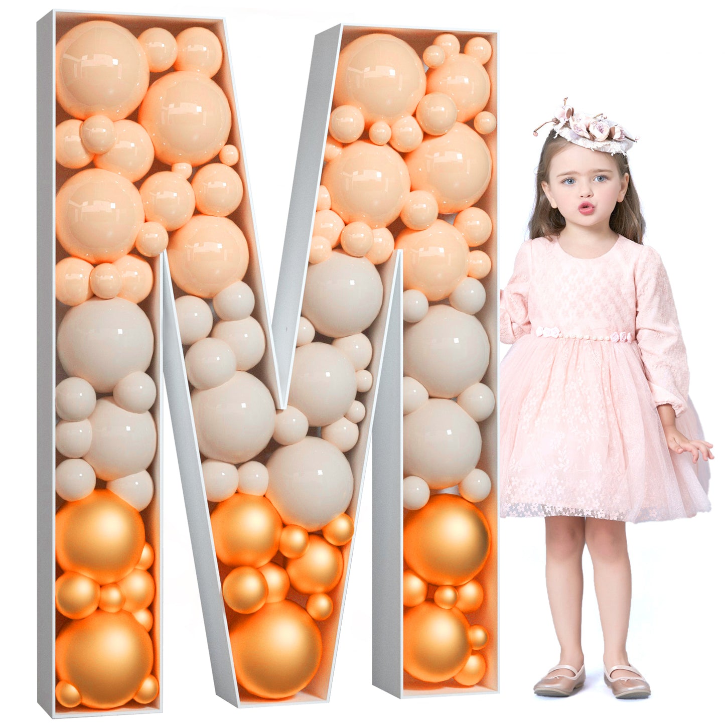 Precut Balloon Mosaic Number Frame DIY Kit