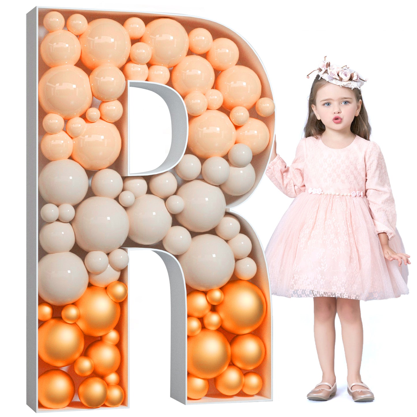 Precut Balloon Mosaic Number Frame DIY Kit