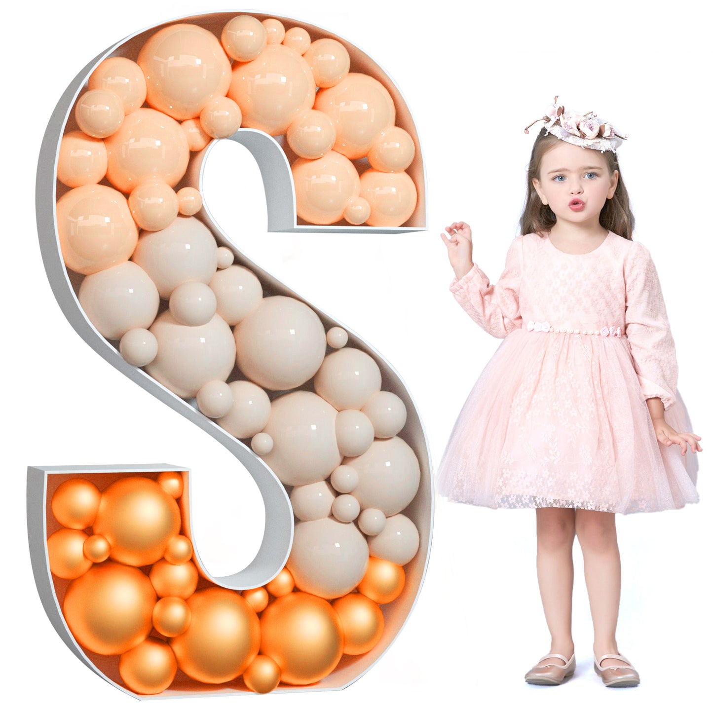 Precut Balloon Mosaic Number Frame DIY Kit