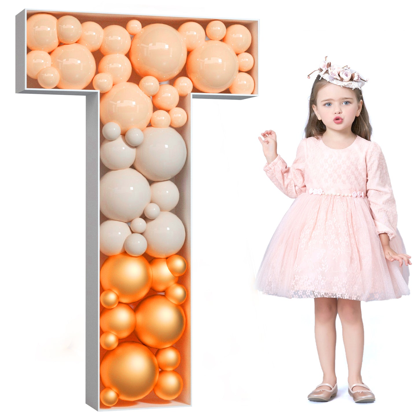 Precut Balloon Mosaic Number Frame DIY Kit