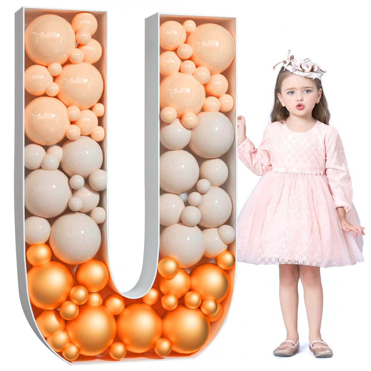 Precut Balloon Mosaic Number Frame DIY Kit