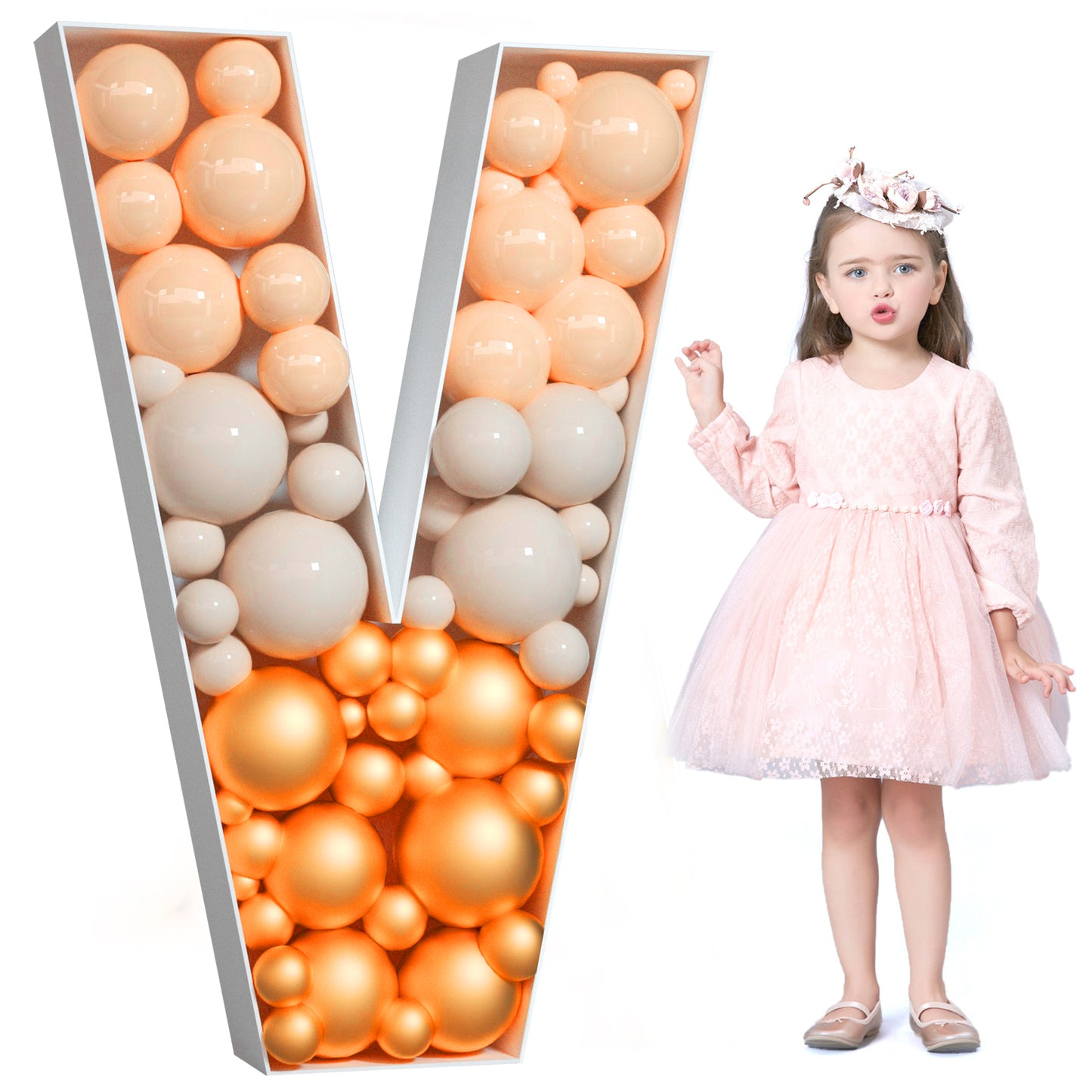 Precut Balloon Mosaic Number Frame DIY Kit