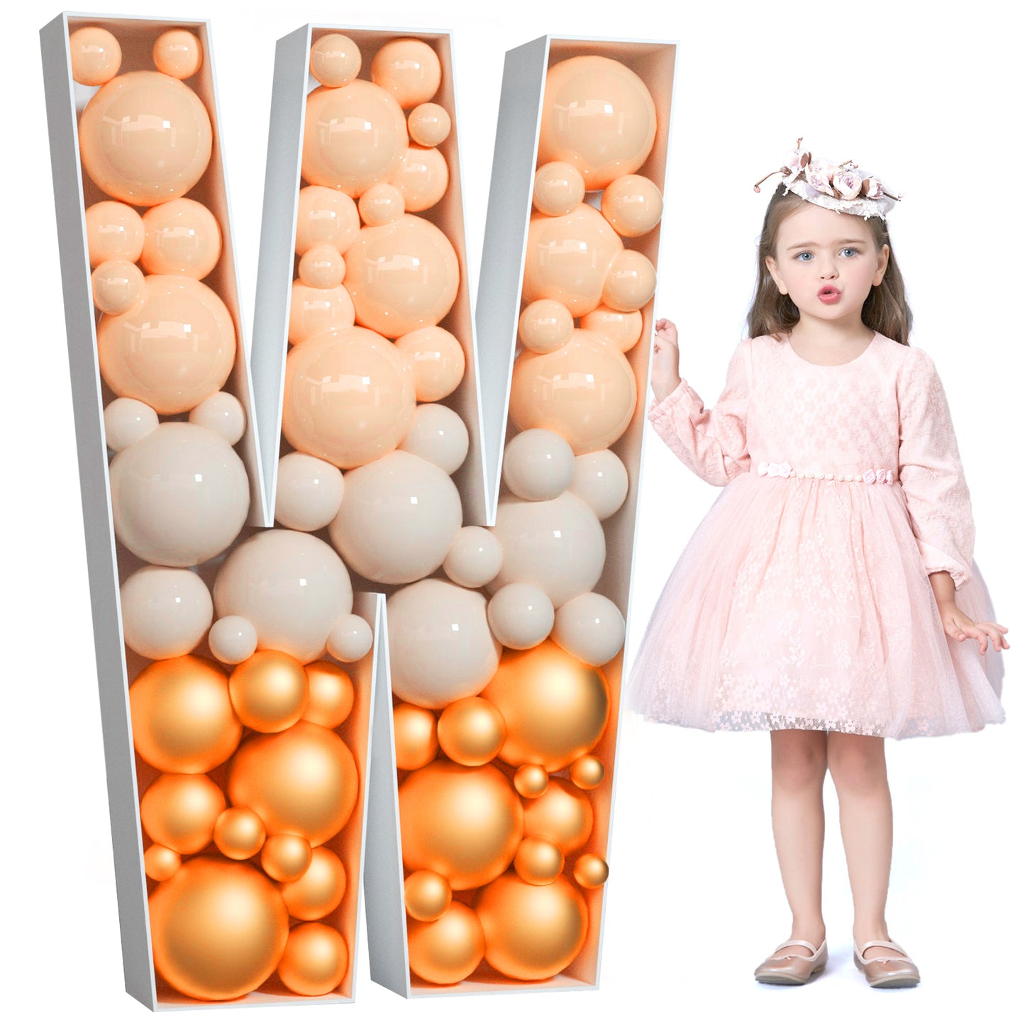 Precut Balloon Mosaic Number Frame DIY Kit