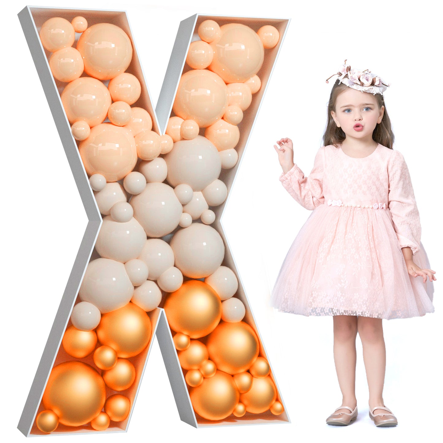 Precut Balloon Mosaic Number Frame DIY Kit