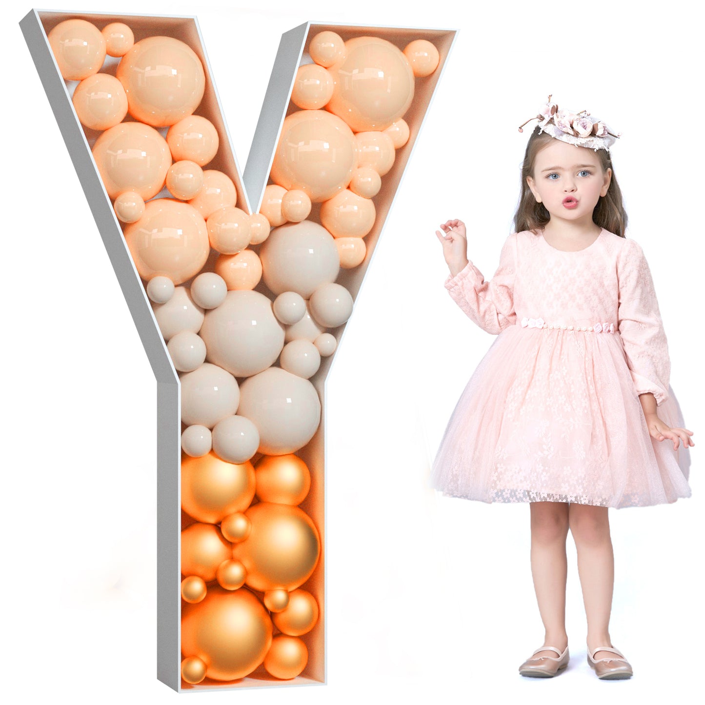Precut Balloon Mosaic Number Frame DIY Kit