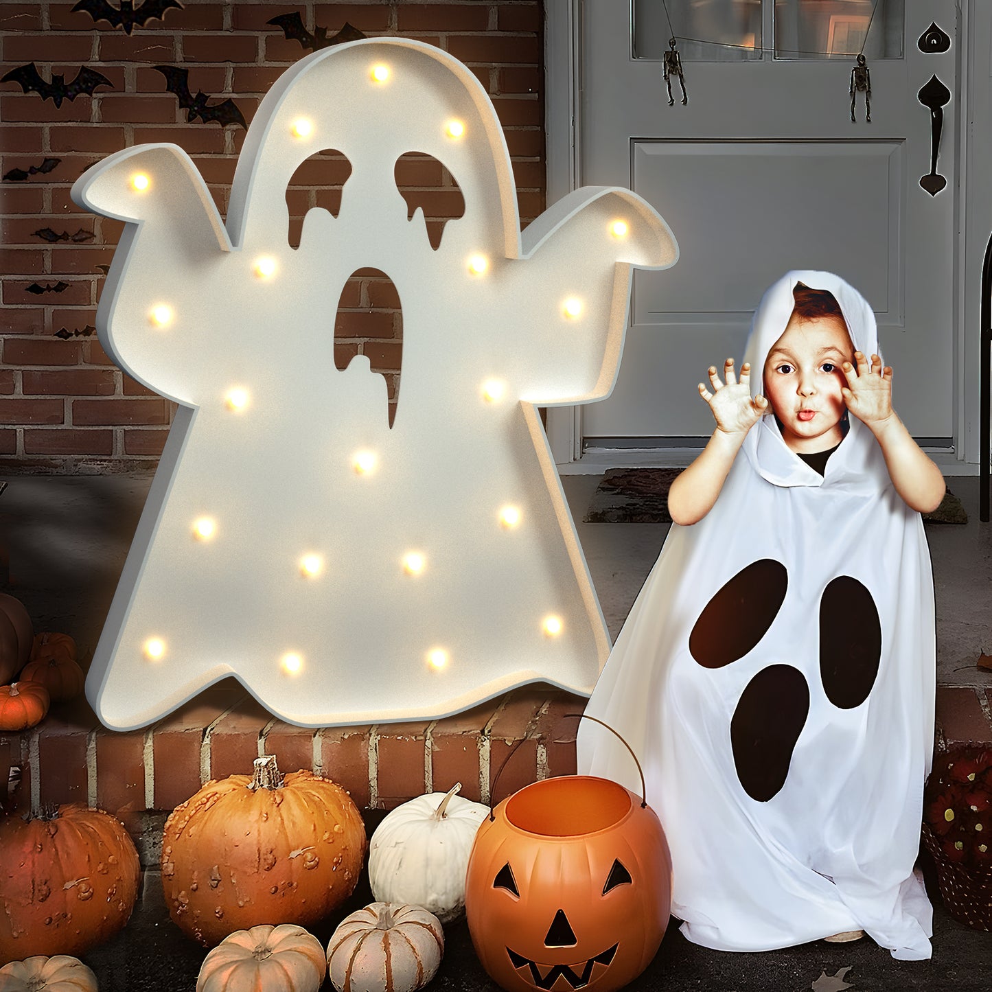 Halloween Precut Marquee Lights DIY Kit-Ghost