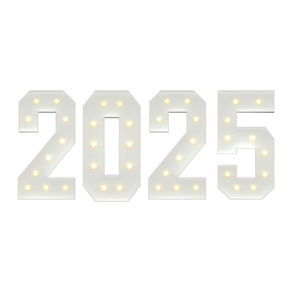 3-5FT Precut Marquee Numbers DIY Kit - 2025