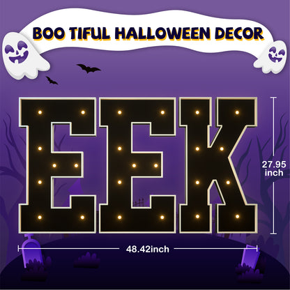 Halloween Precut Marquee Lights DIY Kit-  EEK