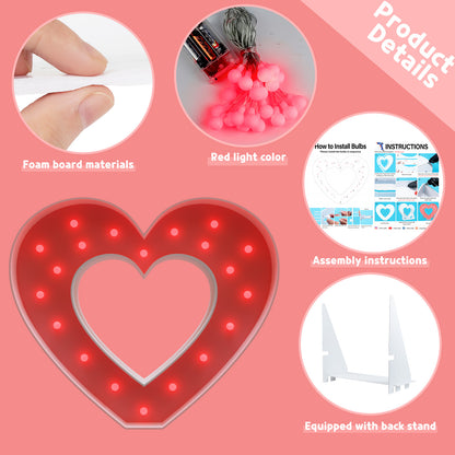 Precut Marquee Letters DIY Kit for Valentine's Day