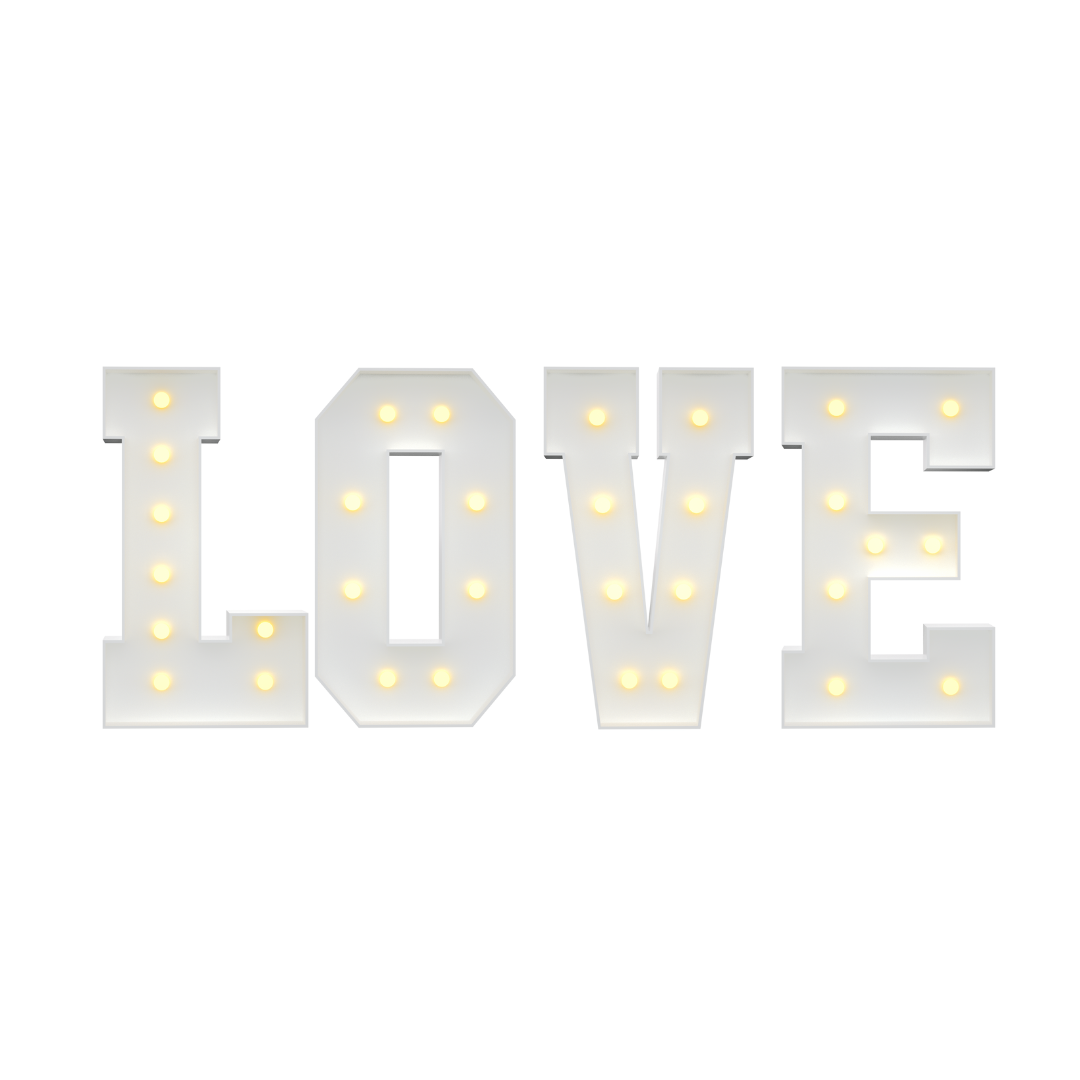 Precut Marquee Letters DIY Kit for Valentine's Day