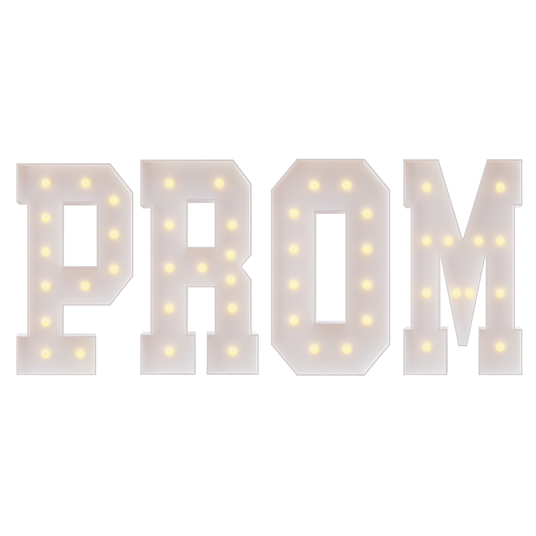 3-4FT Precut Marquee Numbers DIY Kit - PROM