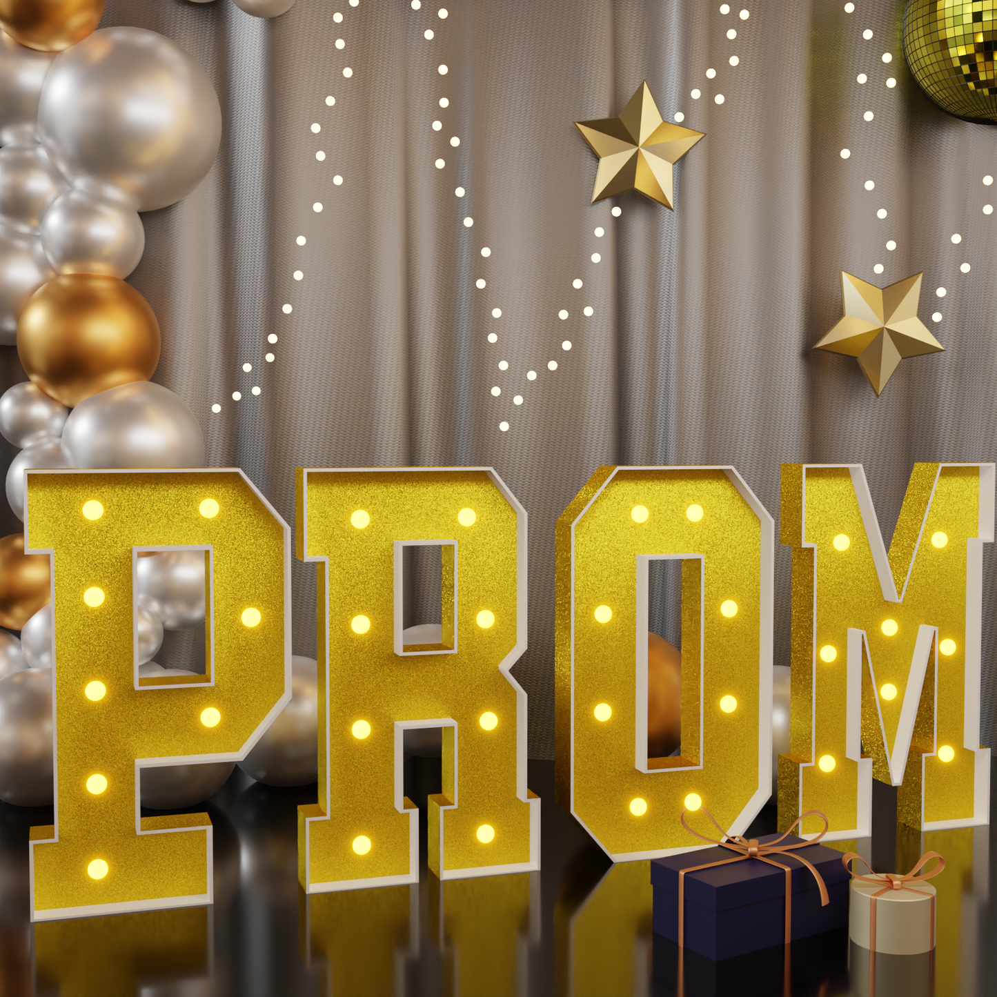 3-4FT Precut Marquee Numbers DIY Kit - PROM