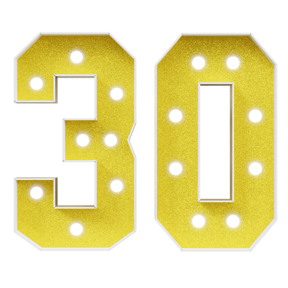 Colored Marquee Numbers / Marquee Letters DIY Kit