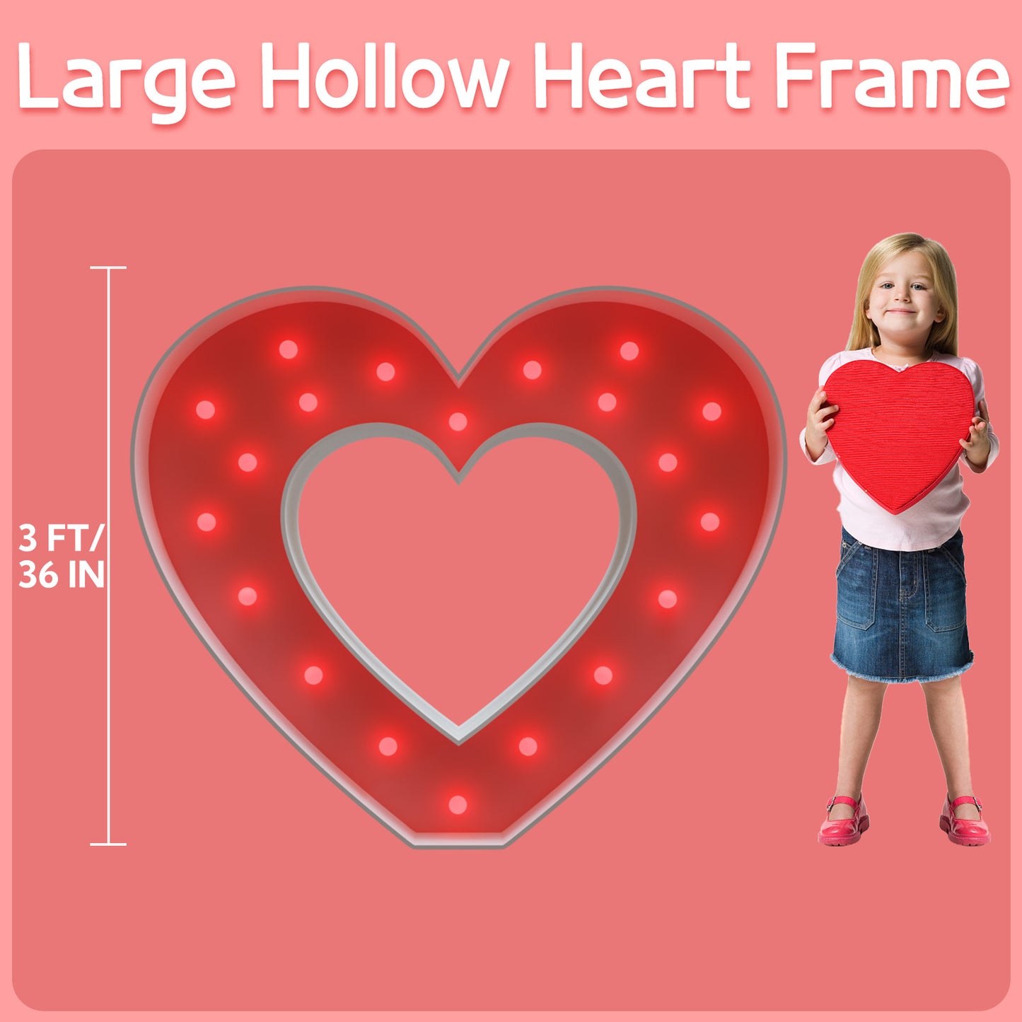 Precut Marquee Letters DIY Kit for Valentine's Day