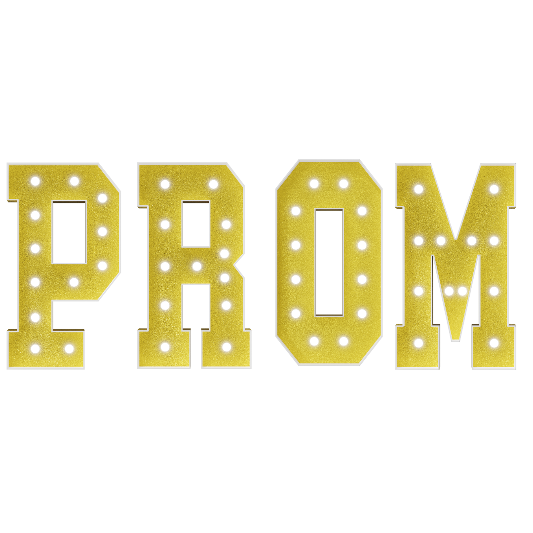 3-4FT Precut Marquee Numbers DIY Kit - PROM