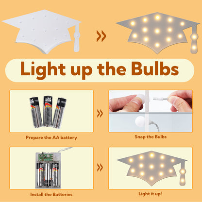Precut Marquee Lights DIY Kit-Graduation Cap