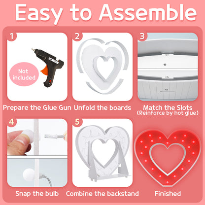 Precut Marquee Letters DIY Kit for Valentine's Day