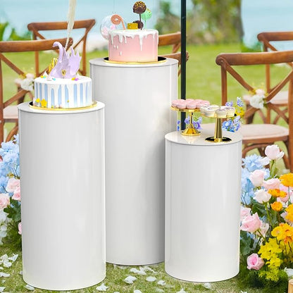 RazzleDazzle 3Pcs Cylinder Pedestal Stand for Party