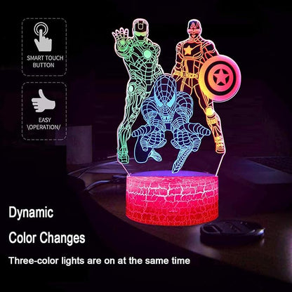 Mosaic Letters 3D Illusion Lamp Electronic Holiday Lights Boys Toys Night Light