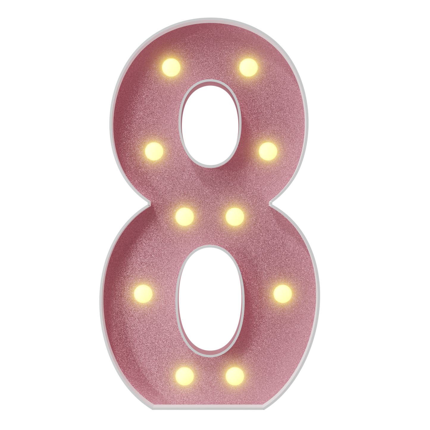 Colored Marquee Numbers DIY Kit