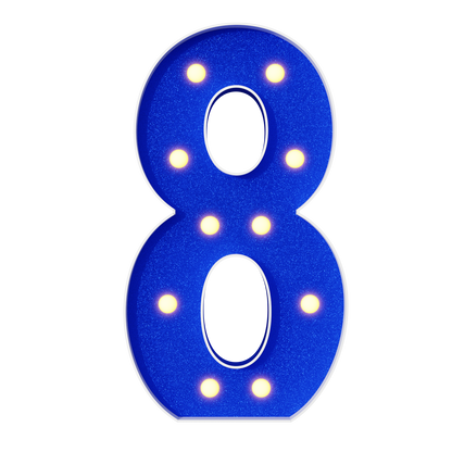 Colored Marquee Numbers DIY Kit