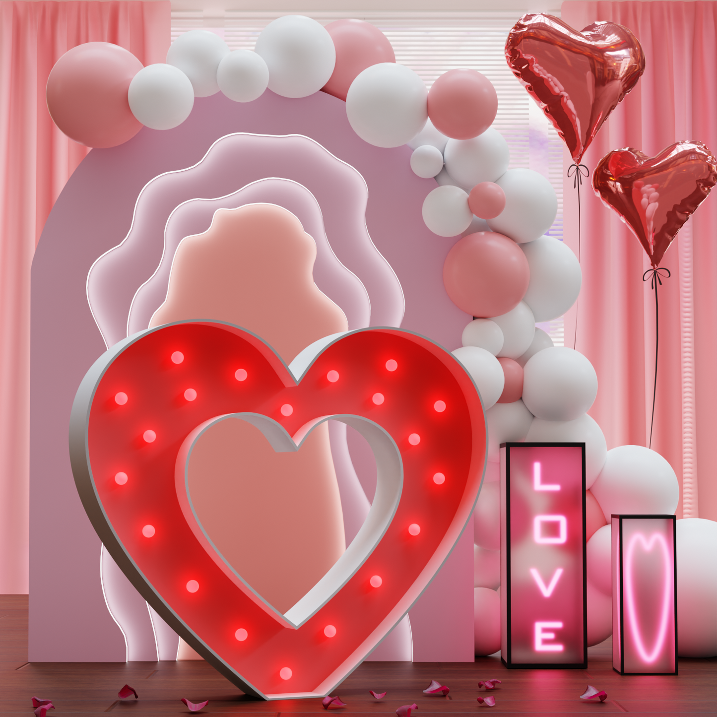 Precut Marquee Letters DIY Kit for Valentine's Day