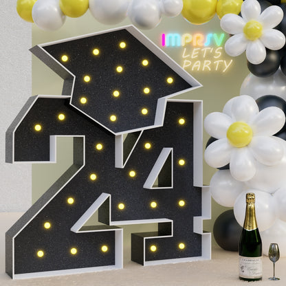 3FT Precut Marquee Letters DIY Kit for Graduation