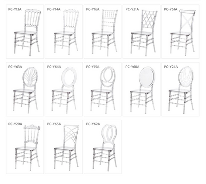 4 PACK｜Elegant Stackable Armless Chiavari Chair